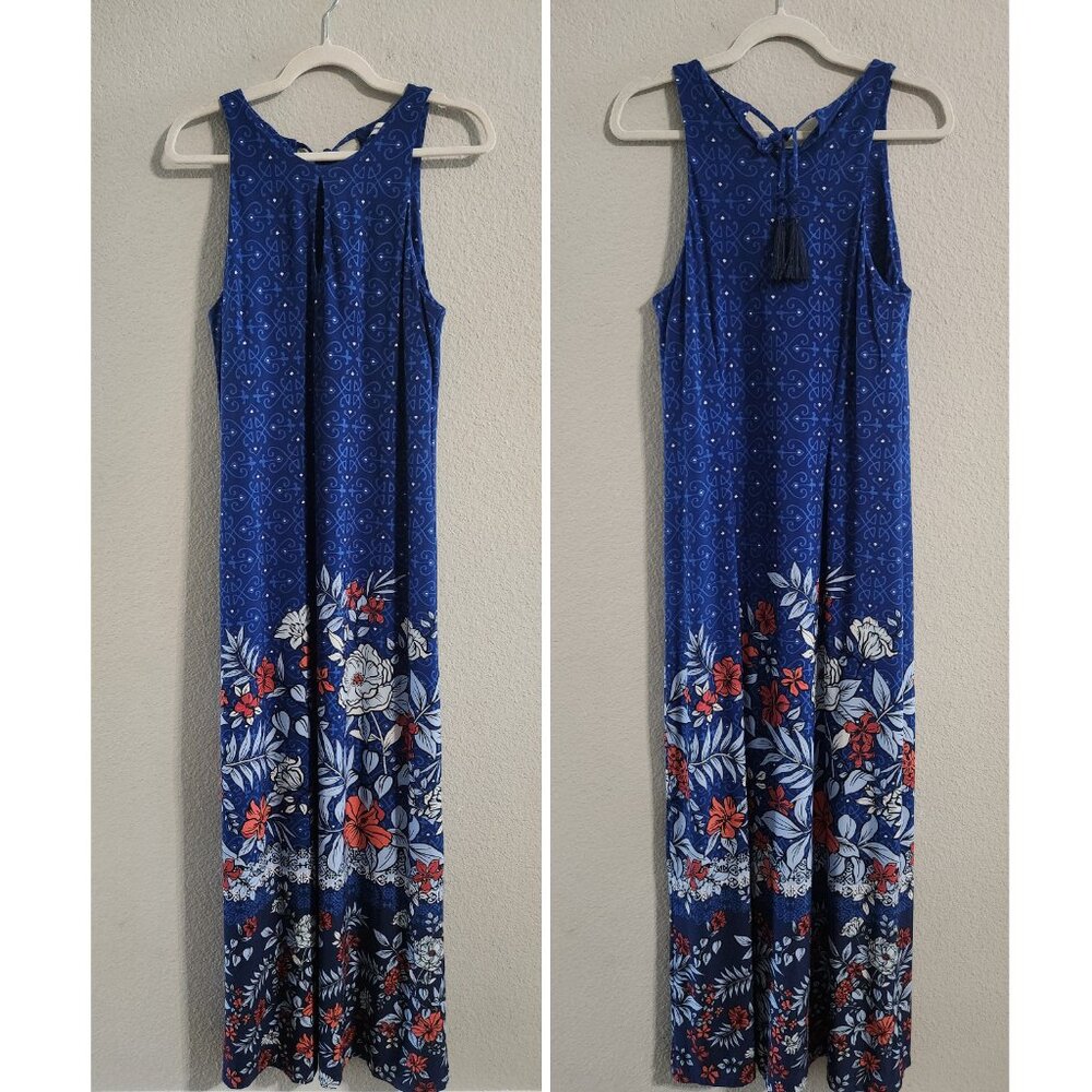 Tommy Bahama Blue Floral Maxi Dress - Picture 2 of 7